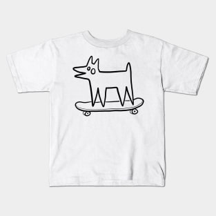 skate dog Kids T-Shirt